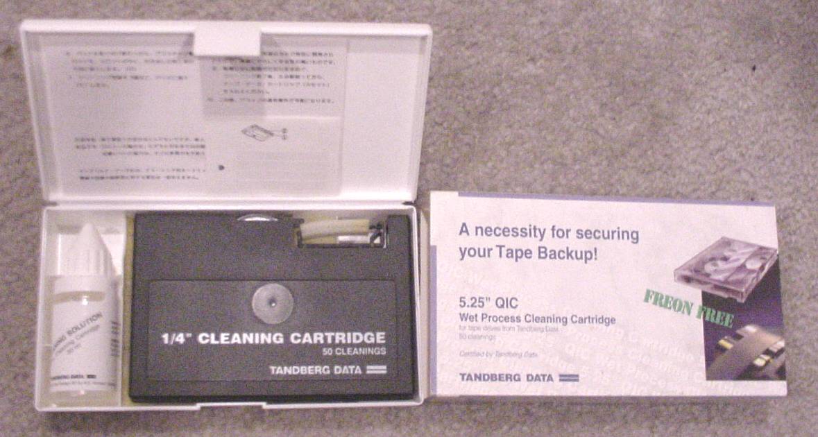 Tandberg Data tape backup cleaning cassette 